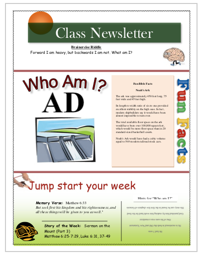 Week 20 Class Starter Worksheet