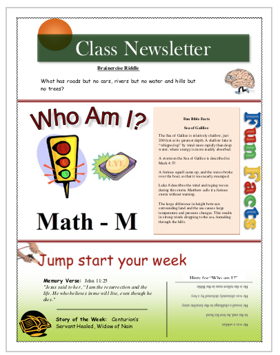 Week 21 Class Starter Worksheet