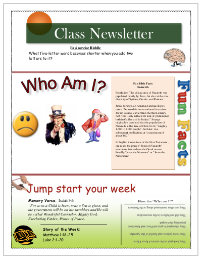 Week
                        4 Class Starter Worksheet