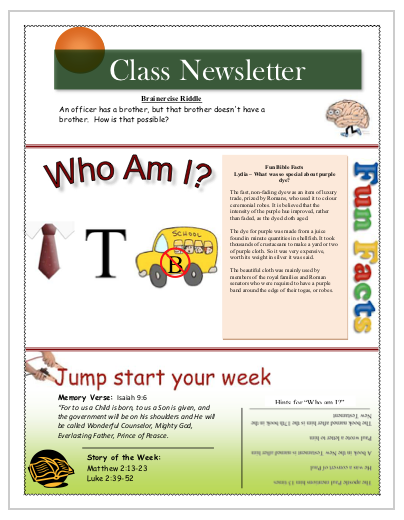 Week
                        6 Class Starter Worksheet
