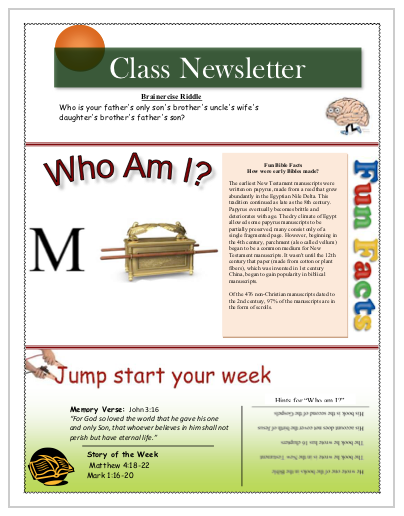 Week
                        9 Class Starter Worksheet