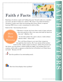 Faith
                          Matters Faith does not equal facts
