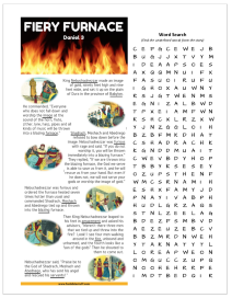 Lesson 25 Fiery Furnace Worksheet