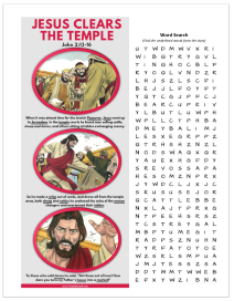 Lesson 41 Jesus Clears the Temple
                        Worksheet