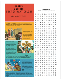 Lesson 11 Joseph and His Coat of Many
                        Colors Worksheet