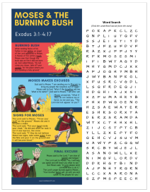 Lesson 13 Moses and the Burning Bush
                        Worksheet