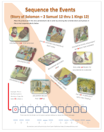 Solomon
                        Sequence Worksheet