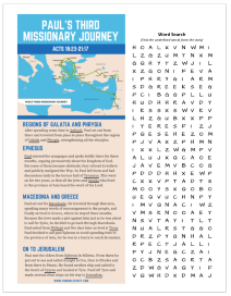 Lesson 52 Third Missionary Journey
                        Worksheet