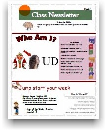Class
                          Newsletter 1